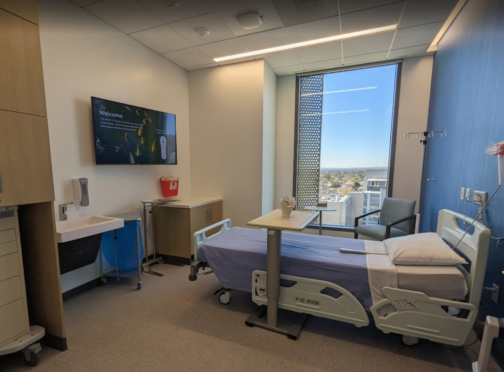 MedViron 32in Overbed Table, California hospital