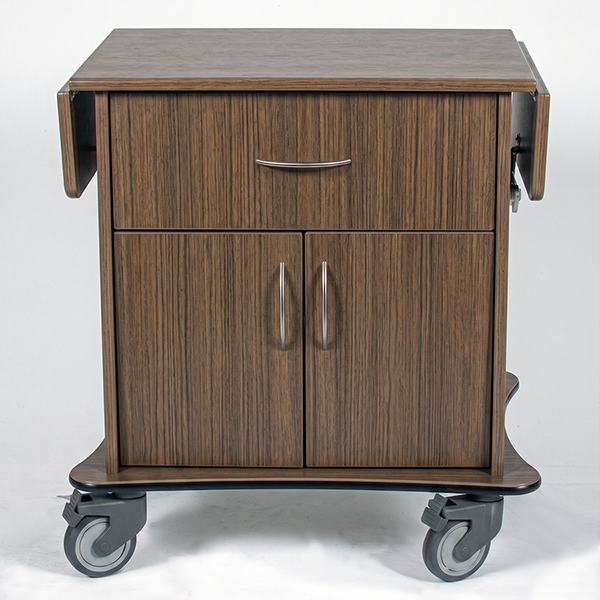 MedViron-Guardian-Delivery-Cart-Walnut