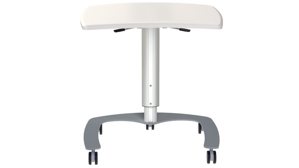 Front view of a Roam 2.0XL Height Adjustable Nursing Work Surface