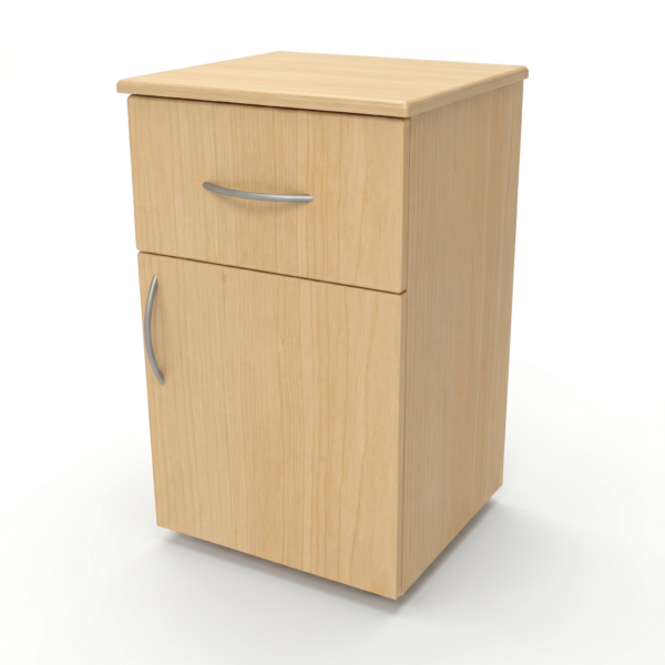 Hospital_Bedside_Cabinet_medviron_Dura-Tough_Drawer_Door_American_Natural