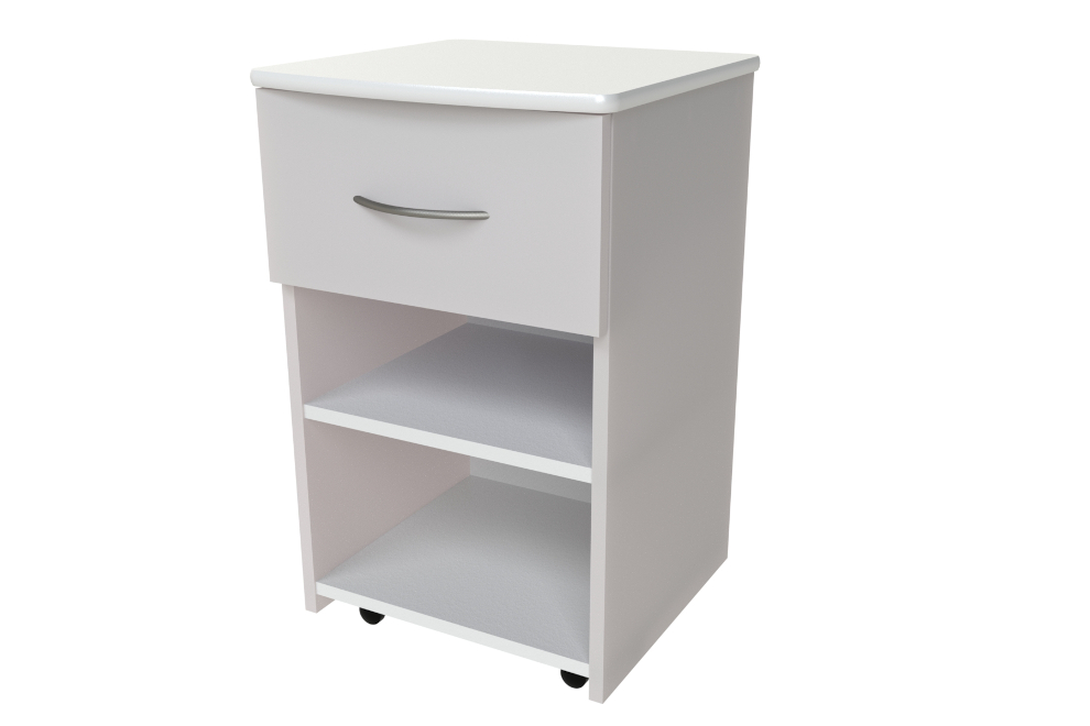 MedViron Value Bedside Cabinet - One Drawer/Open Shelf