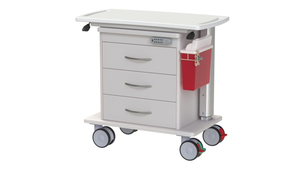 MedViron Height Adjustable Procedure Cart
