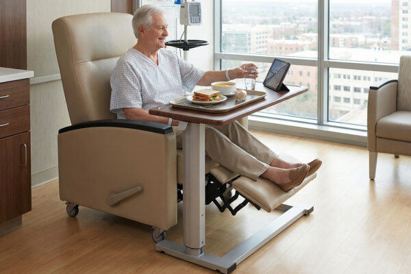 Choosing the Right Overbed Table Base Type for Patient Care Environments